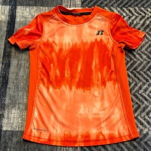 Russell Athletic Kids Tie-Dye Orange Tee